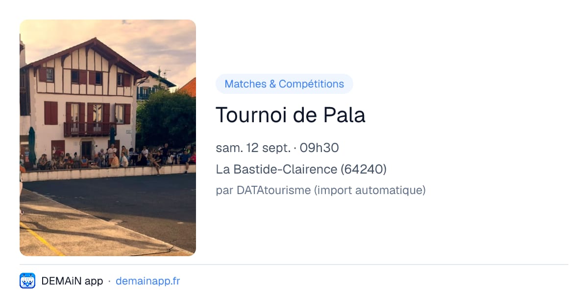 Tournoi de Pala — La Bastide-Clairence