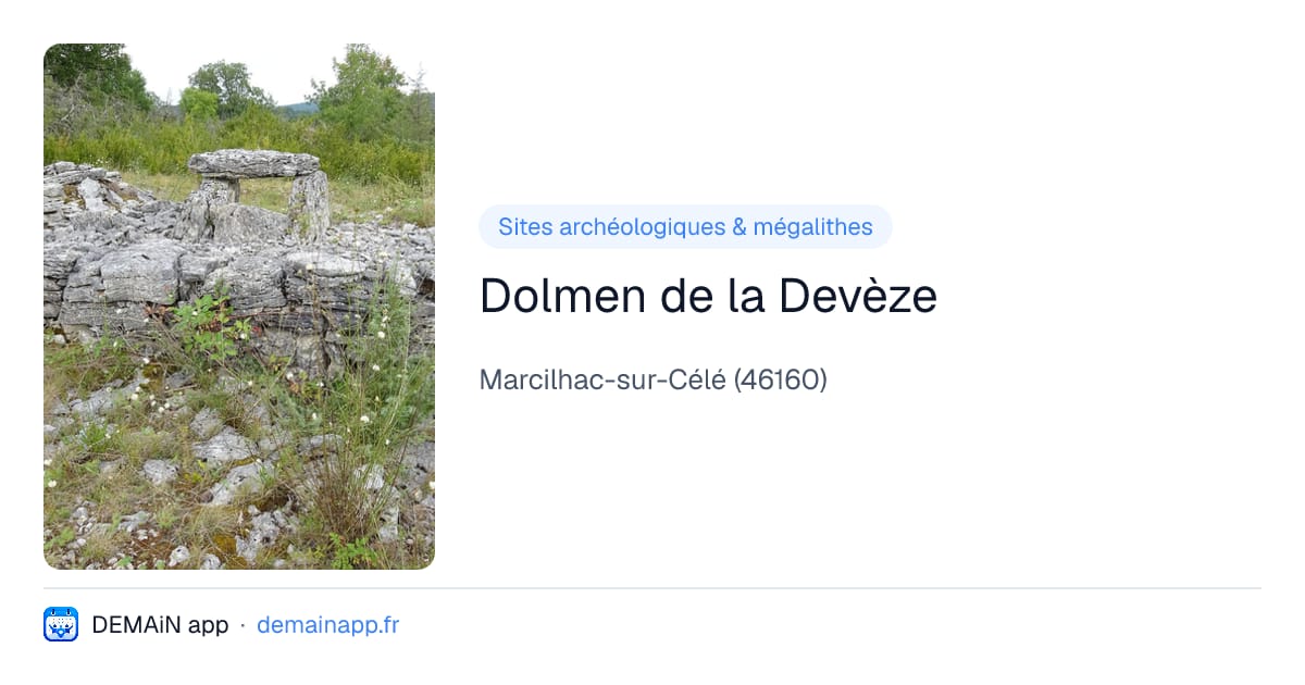 Dolmen de la Devèze — Marcilhac-sur-Célé