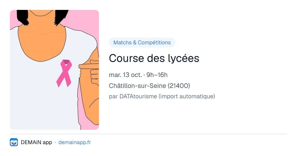 Course des lycées — Châtillon-sur-Seine