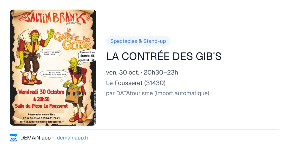 LA CONTRÉE DES GIB'S — Le Fousseret