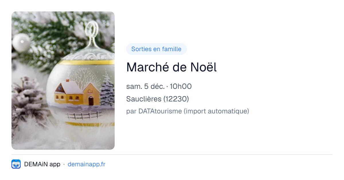 Marché de Noël — Sauclières