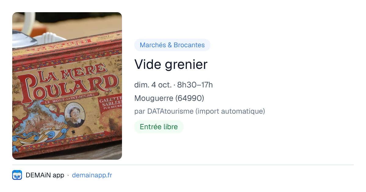Vide grenier — Mouguerre