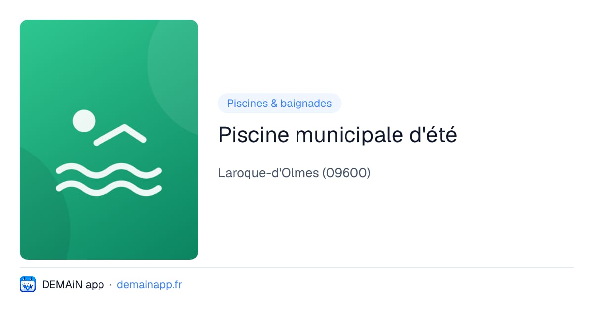 Piscine municipale d'été — Laroque-d'Olmes