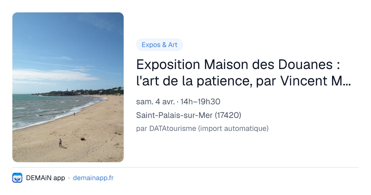 Exposition Maison des Douanes : l'art de la patience, par Vincent Munier. — Saint-Palais-sur-Mer