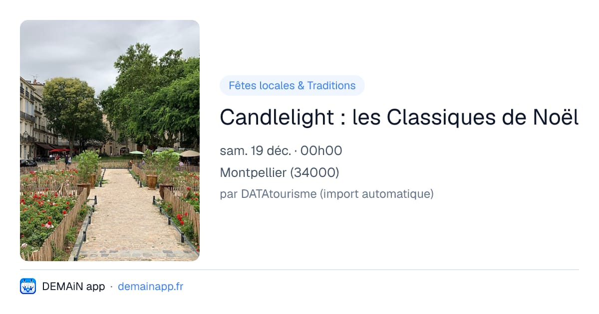 Candlelight : les Classiques de Noël — Montpellier
