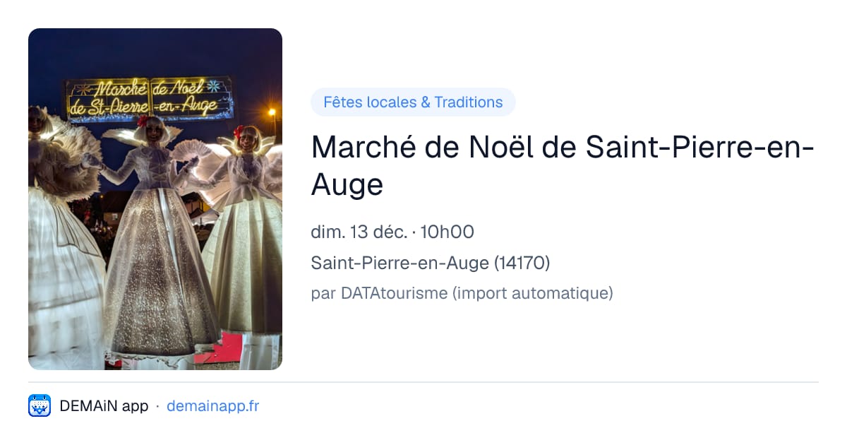 Marché de Noël de Saint-Pierre-en-Auge — Saint-Pierre-en-Auge