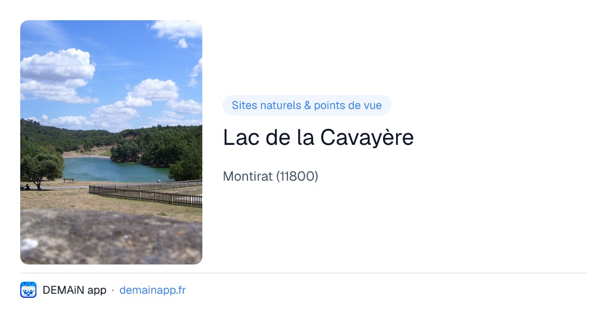 Lac de la Cavayère — Montirat
