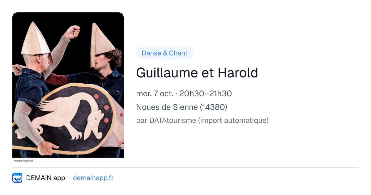 Guillaume et Harold — Noues de Sienne