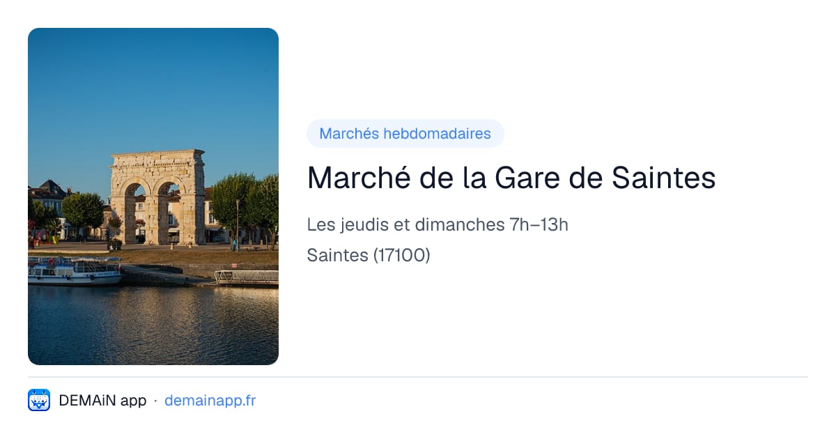 Marché de la Gare de Saintes — Saintes