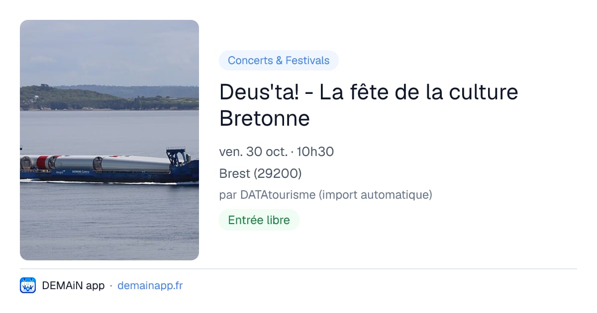 Deus'ta! - La fête de la culture Bretonne — Brest