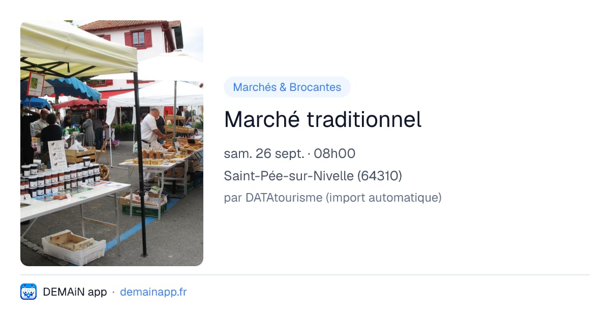 Marché traditionnel — Saint-Pée-sur-Nivelle