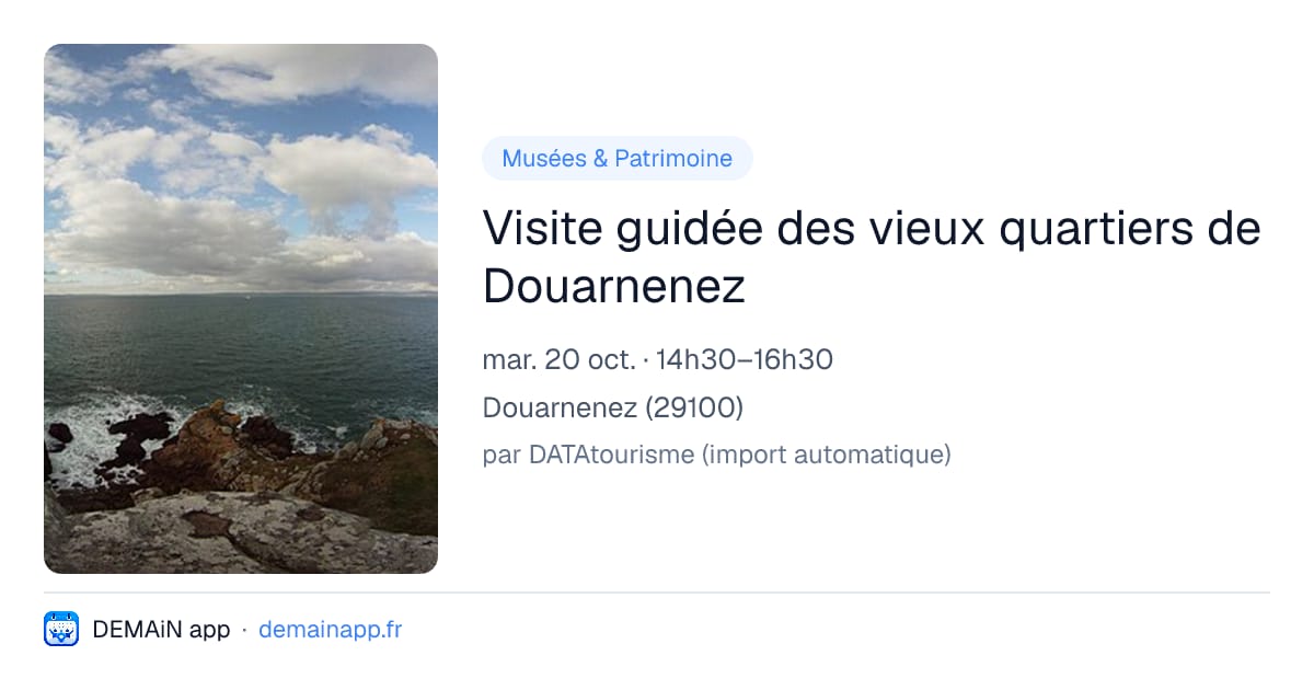 Visite guidée des vieux quartiers de Douarnenez — Douarnenez