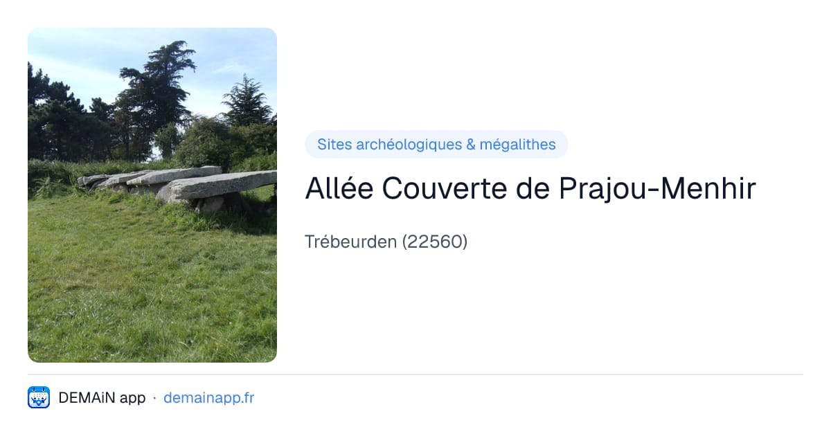 Allée Couverte de Prajou-Menhir — Trébeurden