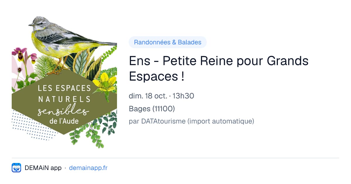 Ens - Petite Reine pour Grands Espaces ! — Bages