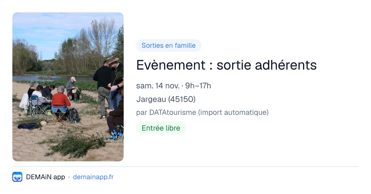Evènement : sortie adhérents — Jargeau