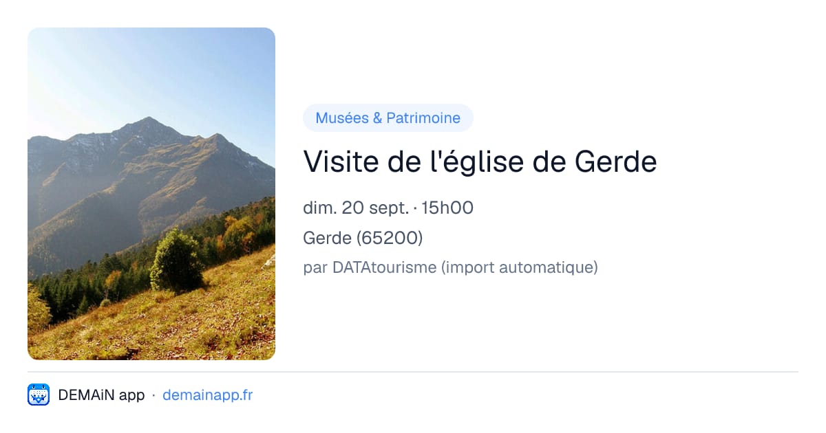 Visite de l'église de Gerde — Gerde