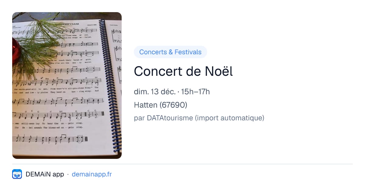 Concert de Noël — Hatten