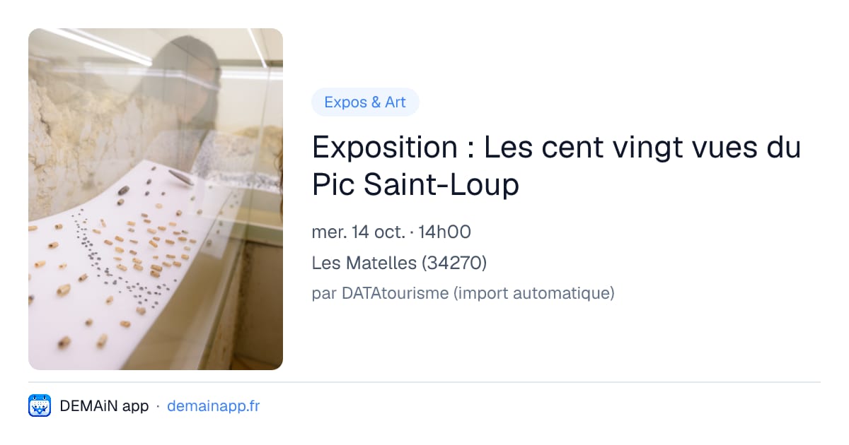 Exposition : Les cent vingt vues du Pic Saint-Loup — Les Matelles