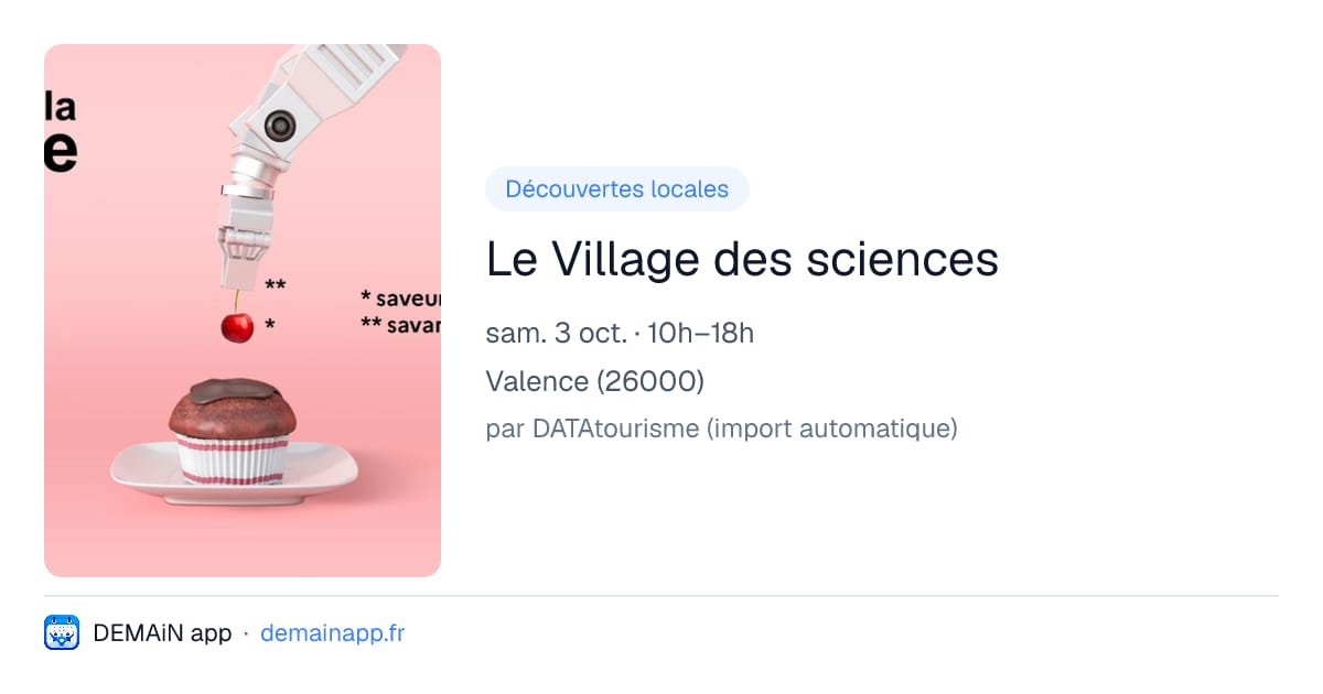 Le Village des sciences — Valence