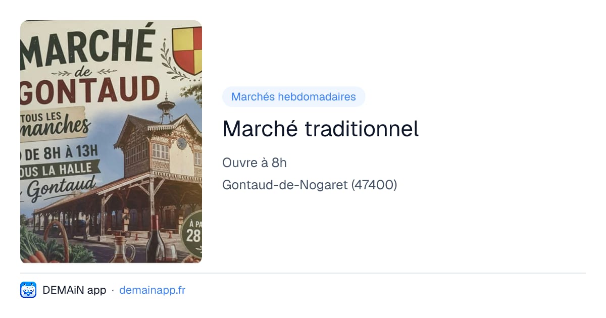 Marché traditionnel — Gontaud-de-Nogaret