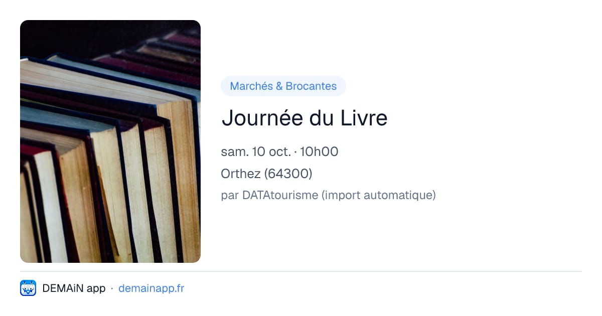 Journée du Livre — Orthez