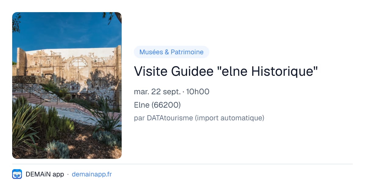 Visite Guidee "elne Historique" — Elne