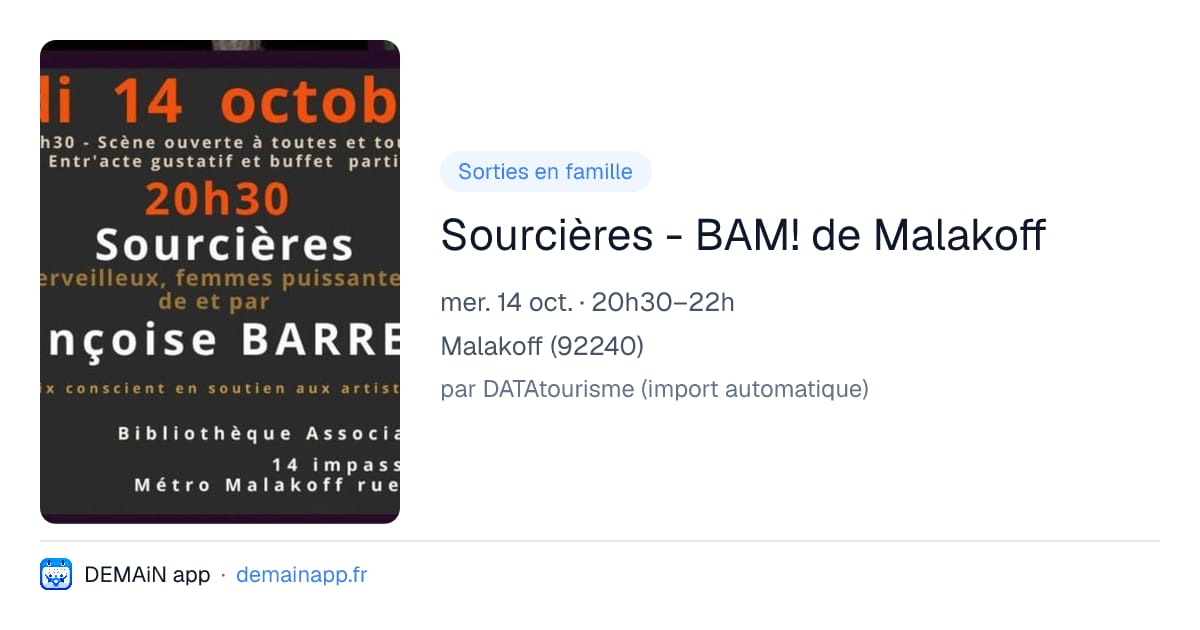 Sourcières - BAM! de Malakoff — Malakoff