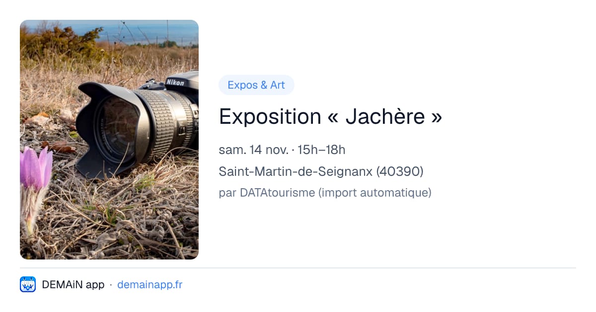 Exposition « Jachère » — Saint-Martin-de-Seignanx