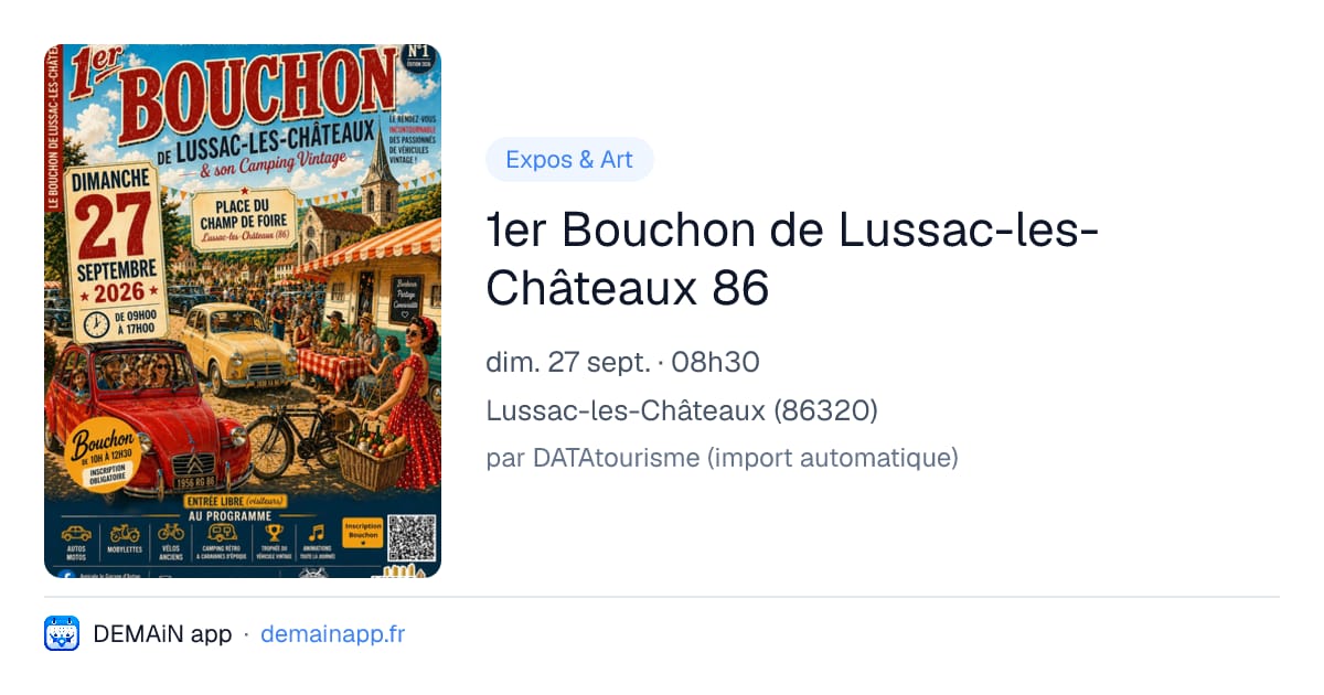 1er Bouchon de Lussac-les-Châteaux 86 — Lussac-les-Châteaux