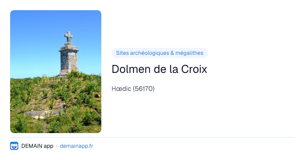 Dolmen de la Croix — Hœdic