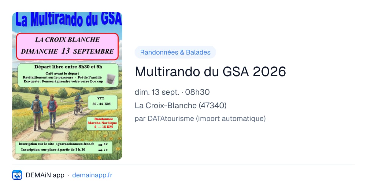 Multirando du GSA 2026 — La Croix-Blanche