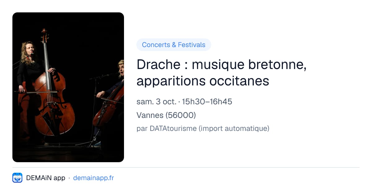 Drache : musique bretonne, apparitions occitanes — Vannes