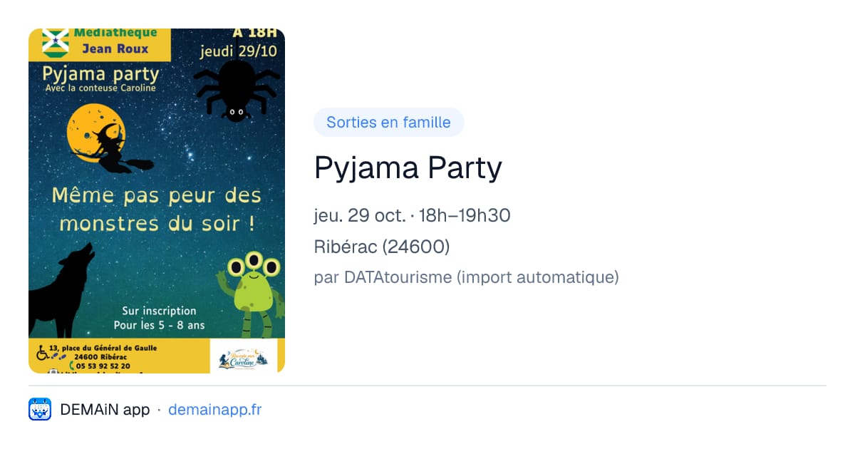 Pyjama Party — Ribérac