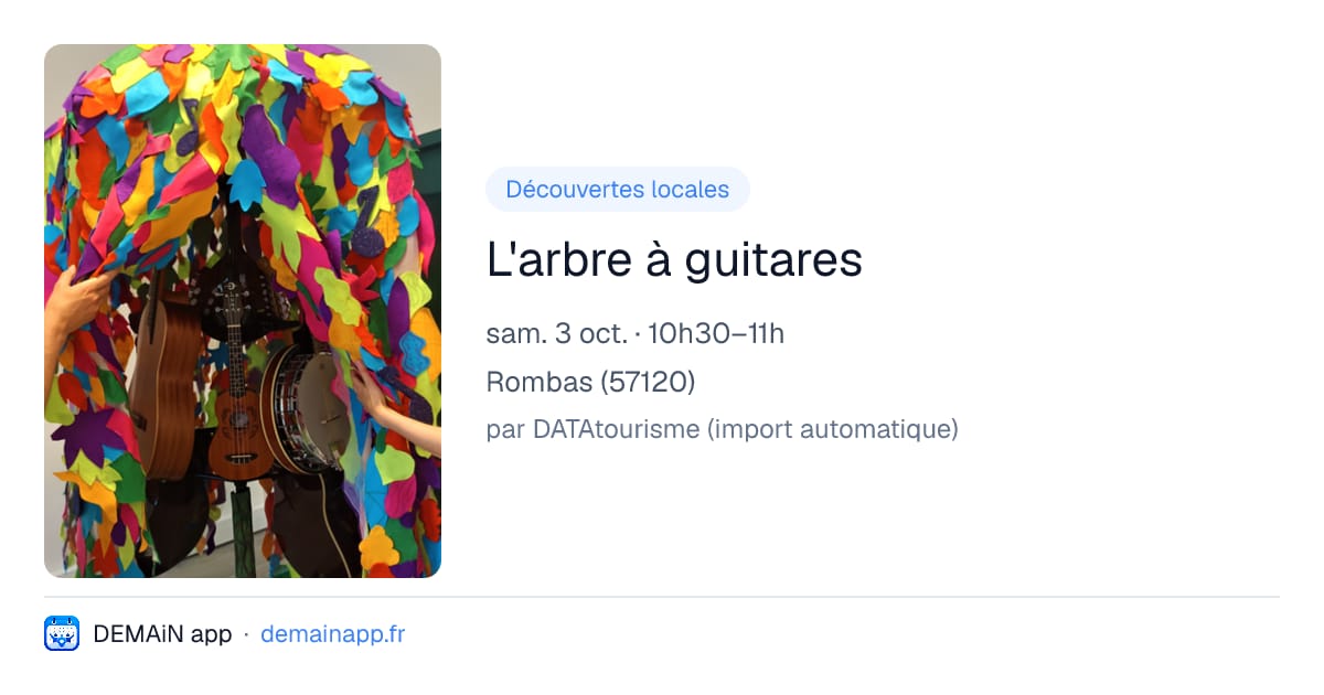 L'arbre à guitares — Rombas