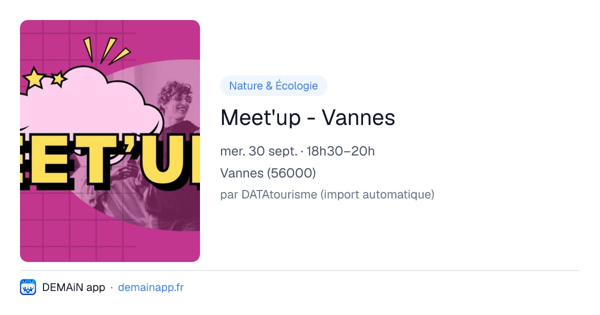 Meet'up - Vannes — Vannes