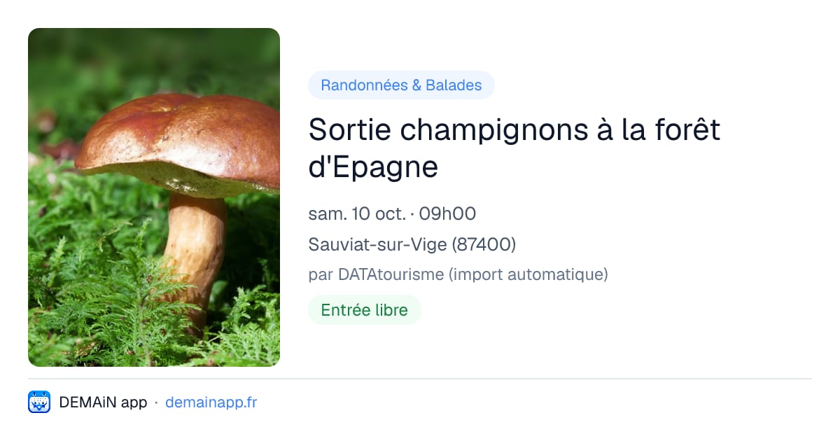 Sortie champignons à la forêt d'Epagne — Sauviat-sur-Vige