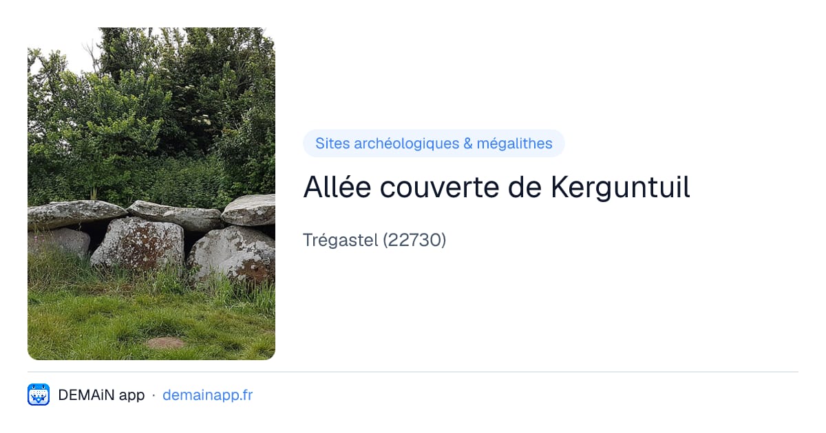 Allée couverte de Kerguntuil — Trégastel