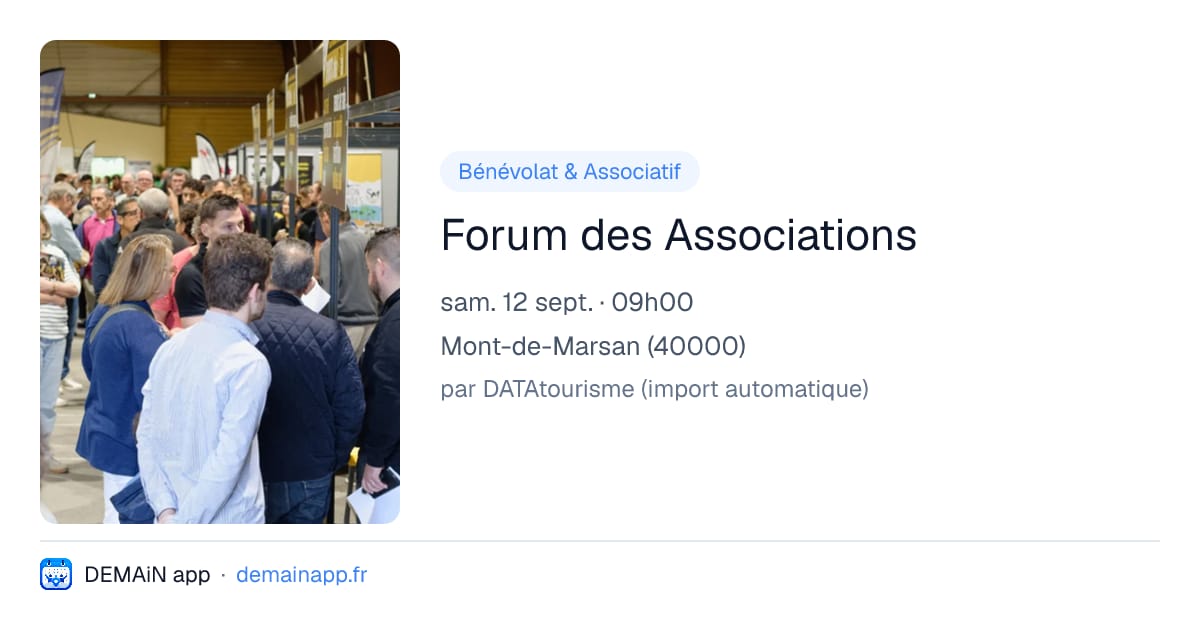Forum des Associations — Mont-de-Marsan