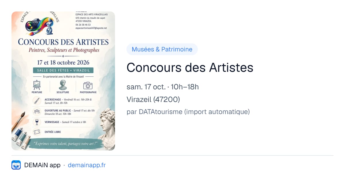 Concours des Artistes — Virazeil