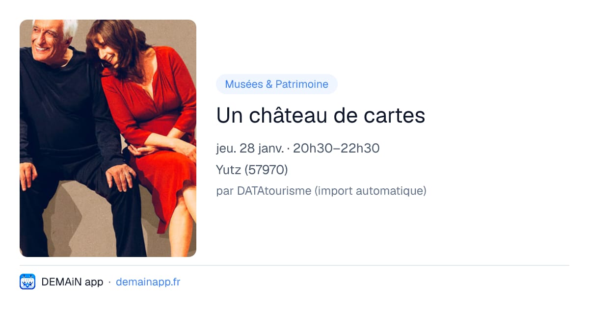 Un château de cartes — Yutz