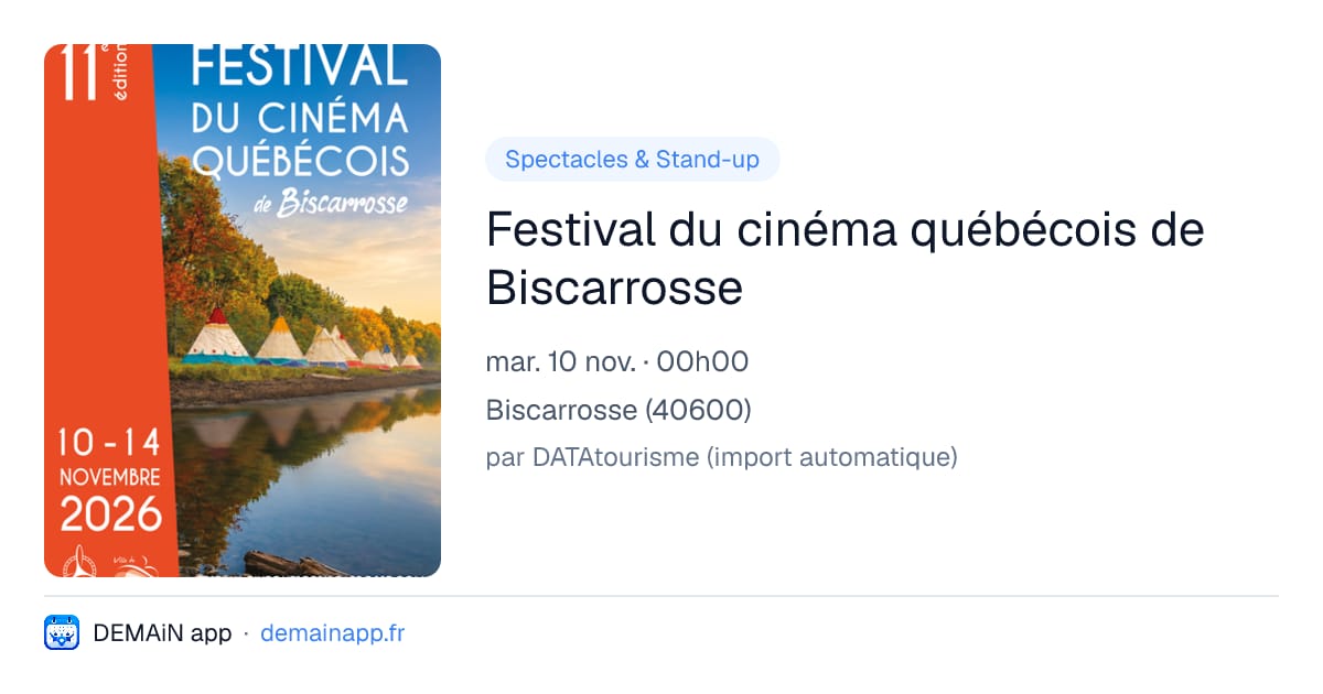 Festival du cinéma québécois de Biscarrosse — Biscarrosse