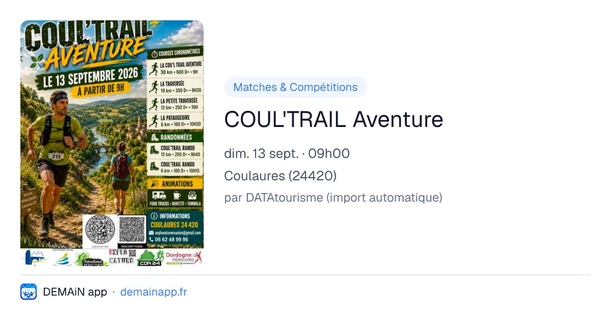 COUL'TRAIL Aventure — Coulaures