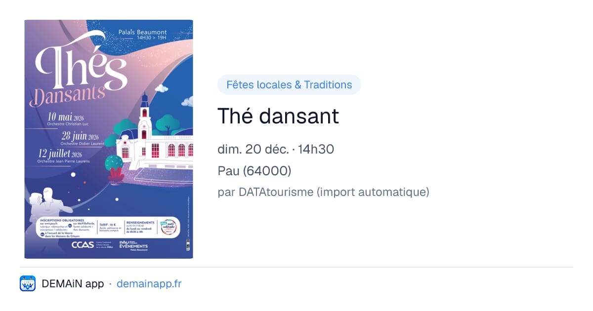 Thé dansant — Pau