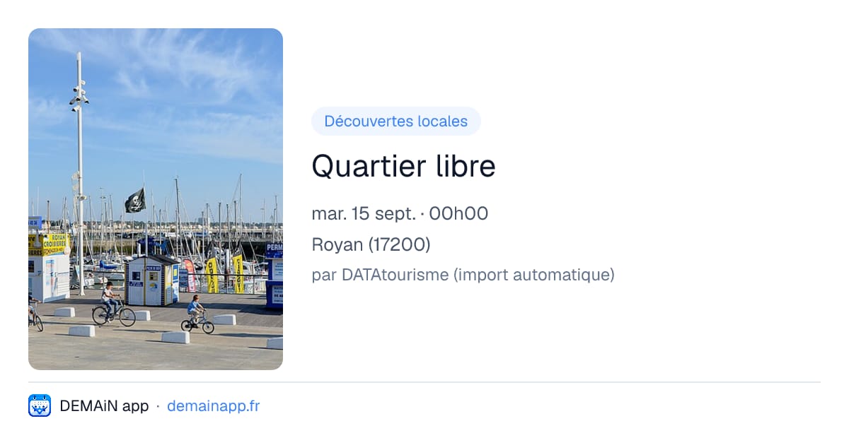 Quartier libre — Royan