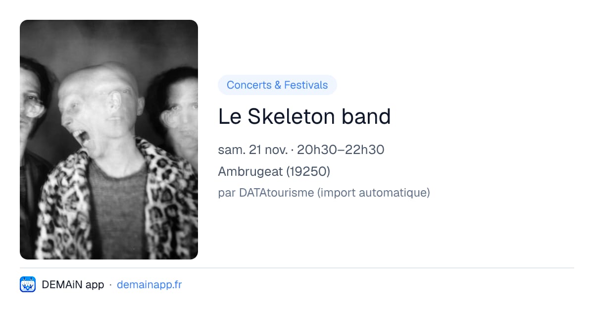 Le Skeleton band — Ambrugeat