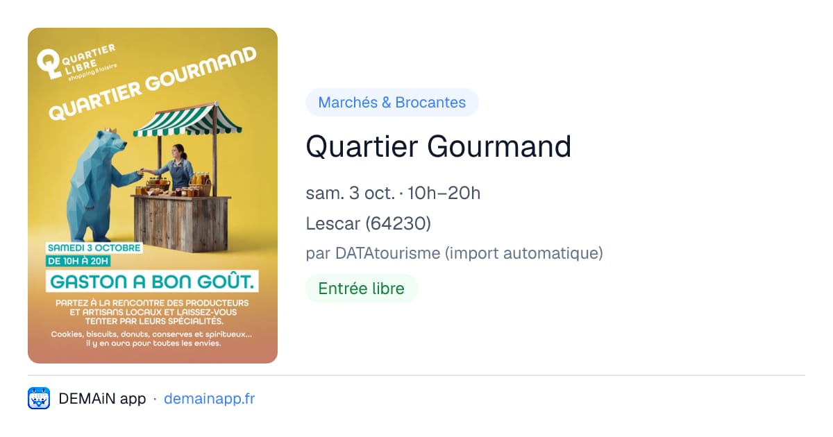 Quartier Gourmand — Lescar