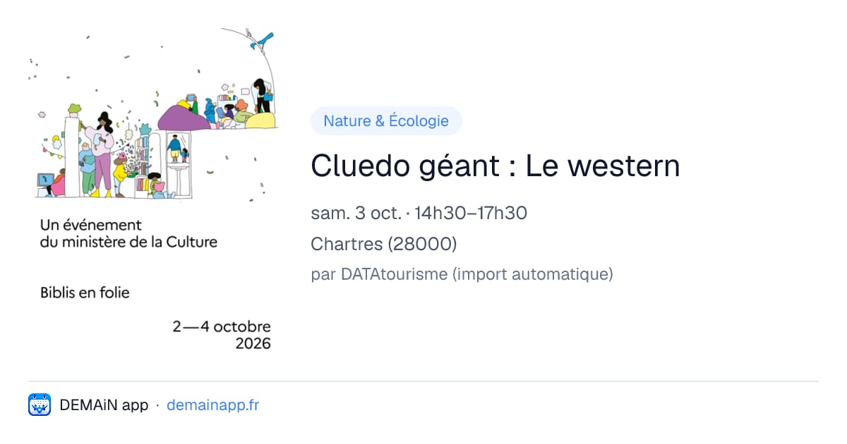Cluedo géant : Le western — Chartres