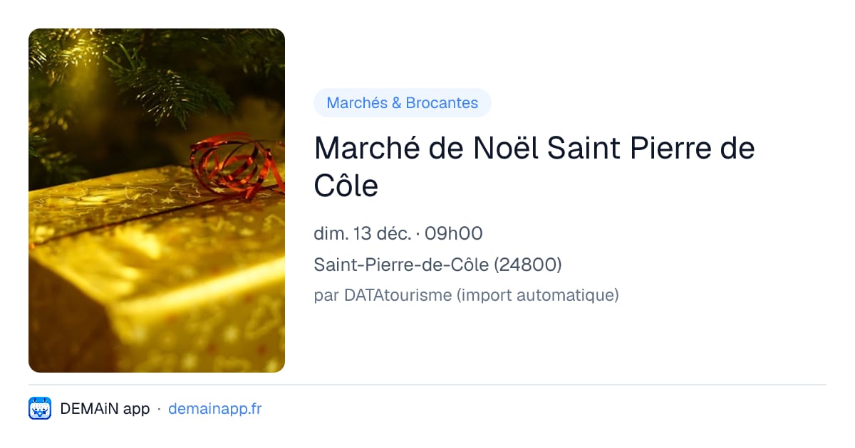 Marché de Noël Saint Pierre de Côle — Saint-Pierre-de-Côle