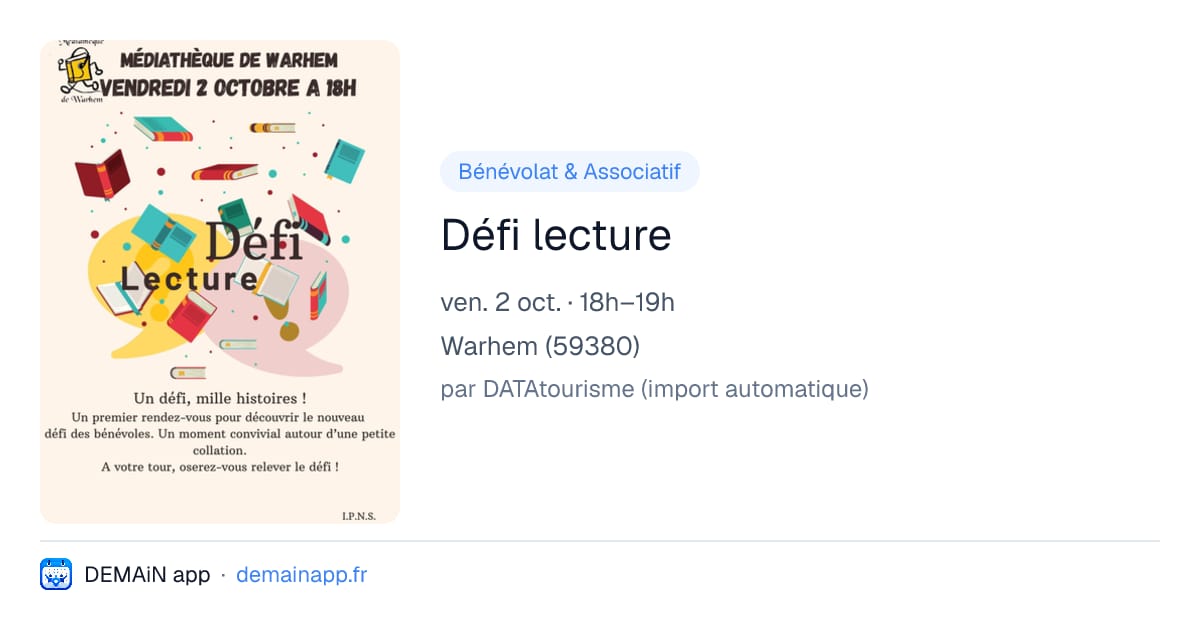Défi lecture — Warhem