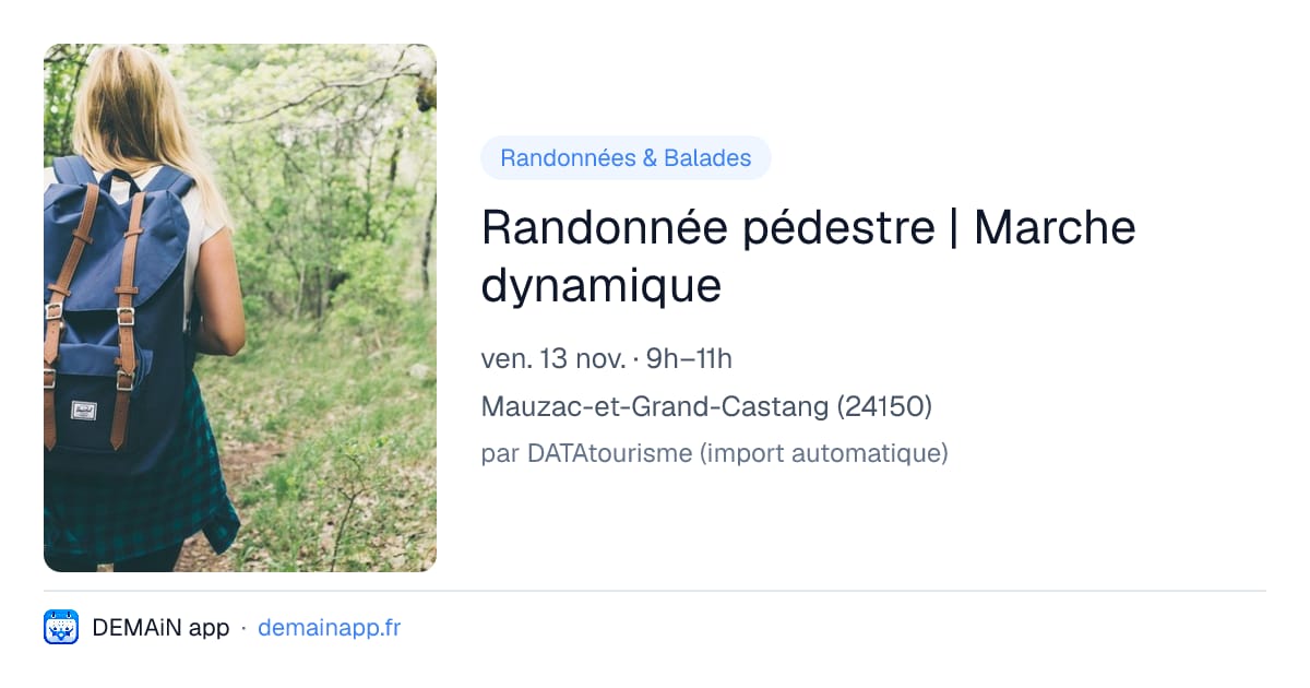 Randonnée pédestre | Marche dynamique — Mauzac-et-Grand-Castang